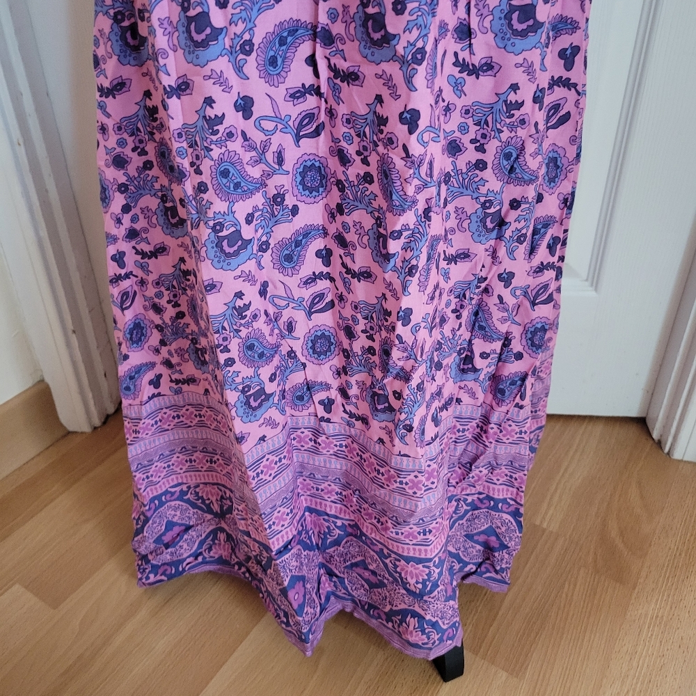 Spell and the Gyspy Collective Pailsey Floral Boho Maxi Dress (Mulberry) - Picture 16 of 16